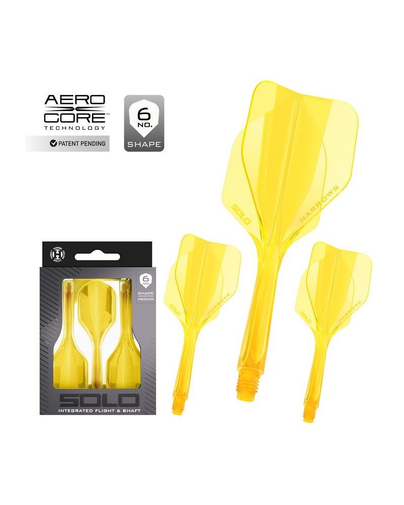 Plumas Harrows Solo Amarillo  Nº6 Corta