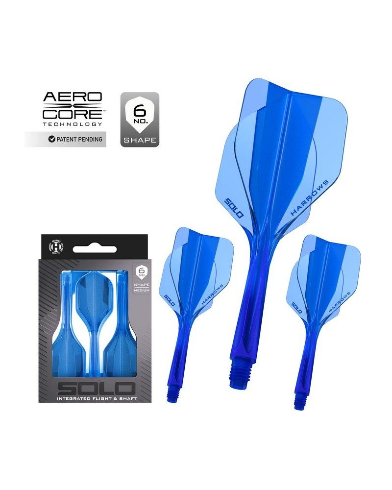 Plumas Harrows Solo Azul Nº6 Mediana