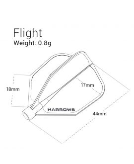 Harrows darts clic flights red