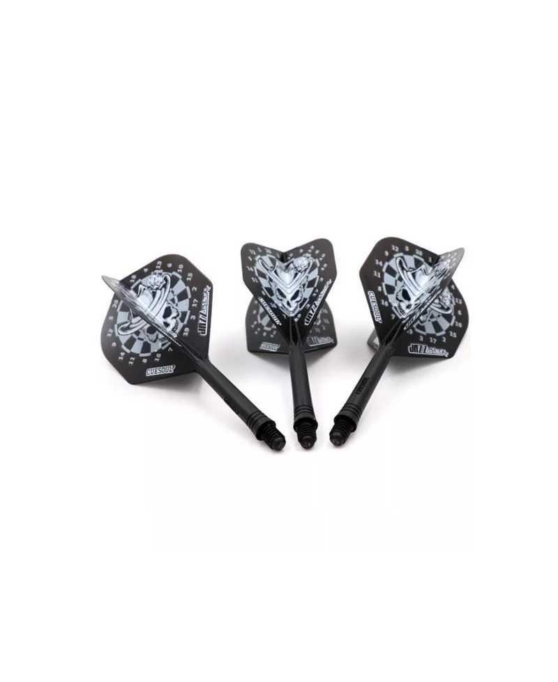 Cuesoul darts flights AK5 Jazz Metal Standard Silver Skull M