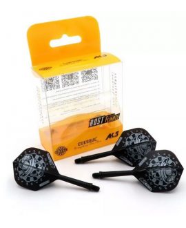 Cuesoul darts flights AK5 Jazz Metal Standard Silver Skull M