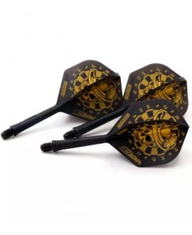 Aleta Cuesoul integrada todo en uno AK5 Jazz Metal Standard Gold Skull M