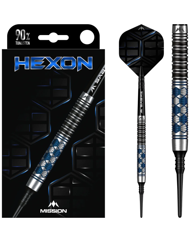 Dardos Mission Darts Hexon 90% Tungsteno