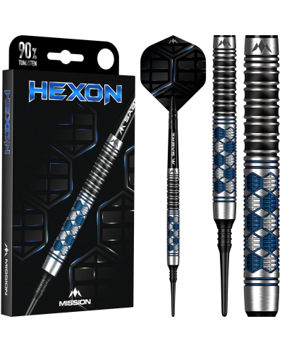 Dardos Mission Darts Hexon 90% Tungsteno