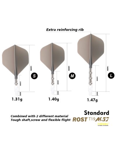 Aleta Cuesoul integrada todo en uno AK57 Rost T19 Small STD Gris S