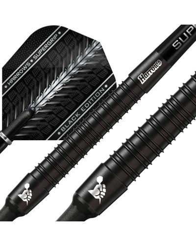 Harrows darts Supergrip Black - 90 % tungsten