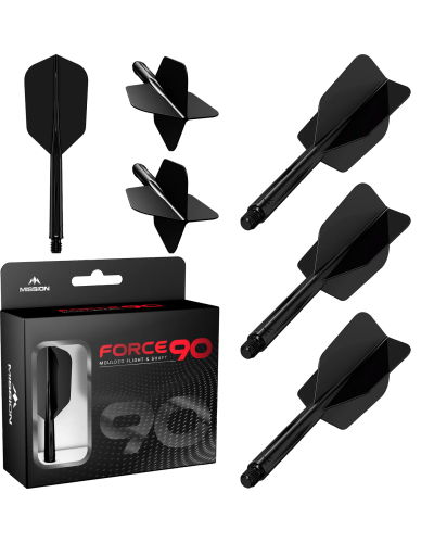 Aleta Mission Force 90 Negra Tweenie SLIM